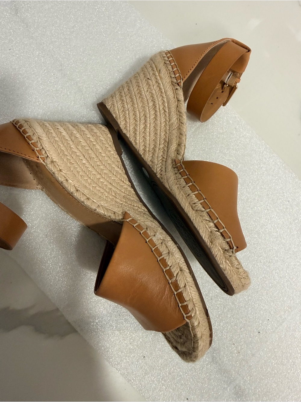 Vince Camuto Tan Espadrille Wedge Sandals with Ankle Strap (PRICE FIRM) - Picture 4 of 9